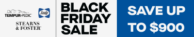 Tempur Pedic Sealy Stearns and Foster Black Friday Sale Save Up To $900