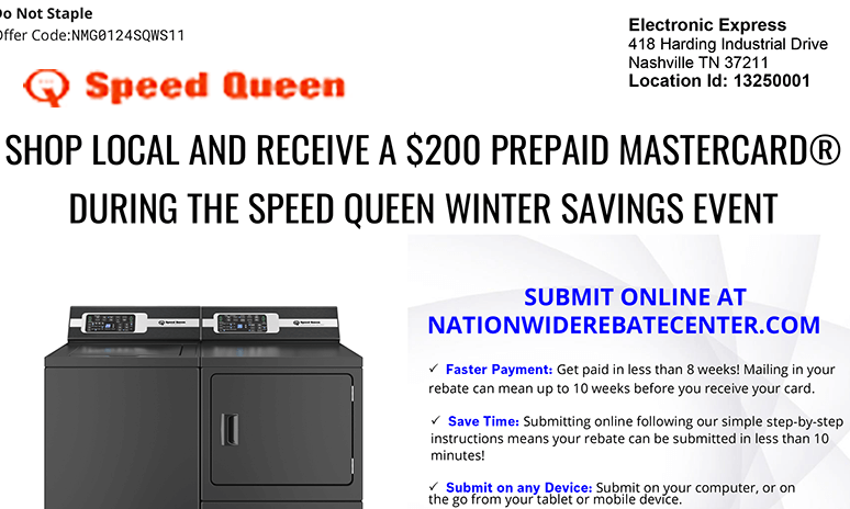 Speed Queen Shop Local Rebate Rebates Image
