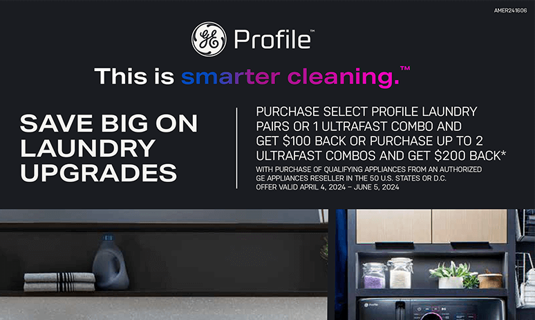 GE Profile This is Smarter Cleaning Rebate Rebates Image