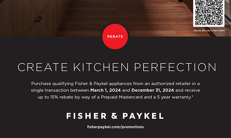 Fisher & Paykel Create Kitchen Perfection Rebate Rebates Image