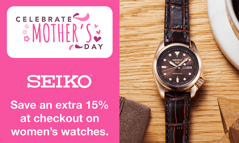 Rebates Image - Save 15% on Seiko Classic Women's Watches