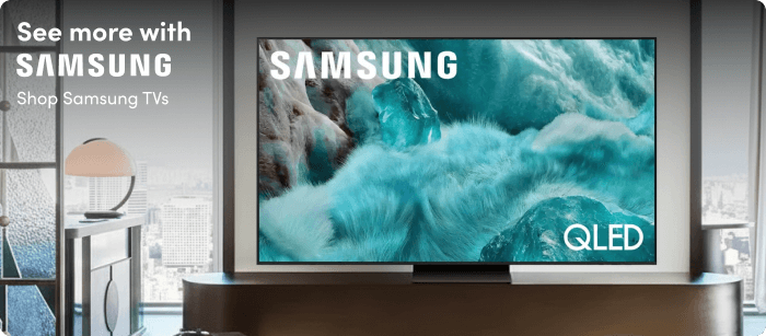 See more with Samsung Shop TVs