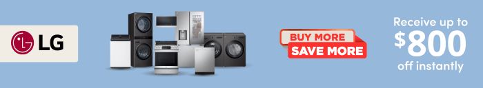 LG Buy More Save More Receive up to 800 off instantly