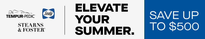 Tempur Pedic Sealy Stearns and Foster Elevate your summer save up to $500