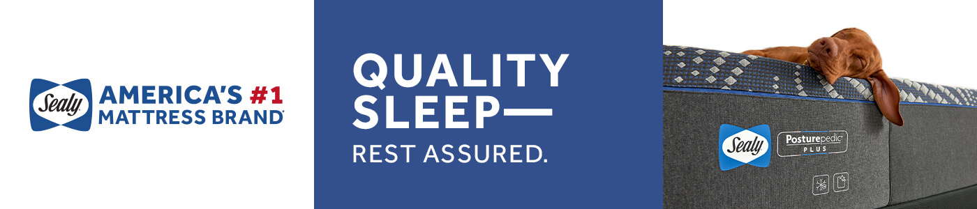 Sealy America's #1 Mattress Brand Quality Sleep- Rest Assured.