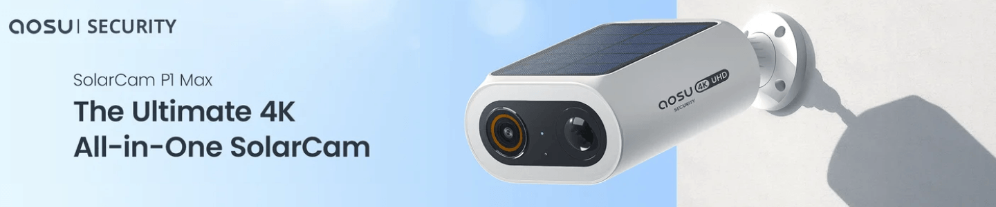 AOSU Security SolarCam p1Max The ultimate 4k all-in-one solar cam