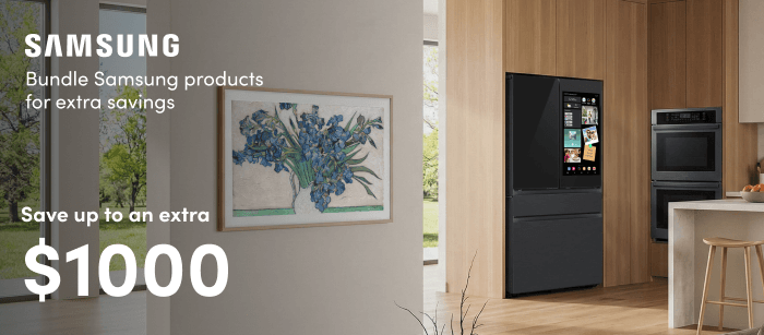 Bundle Samsung appliances for extra savings. Save up to an extra $1000