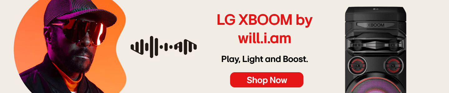 LG XBOOM by will.i.am Play Light and Boost.