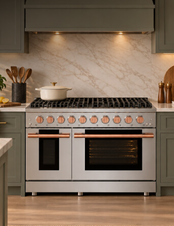 Monogram double range and ventalation hood