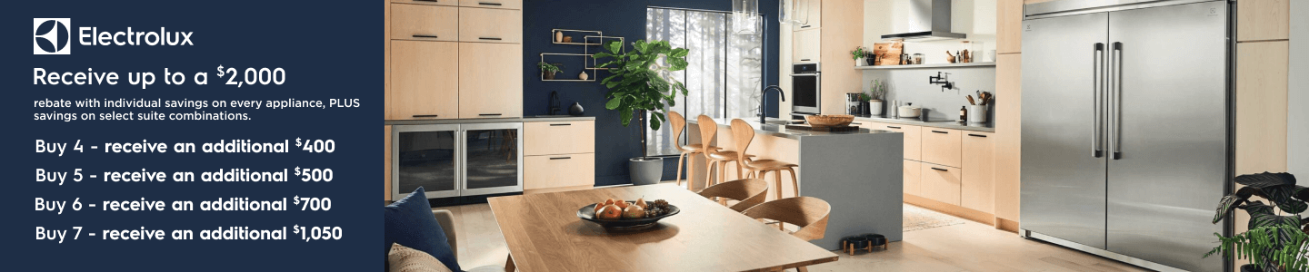 Electrolux Receive up to a $2,000