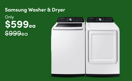 Samsung Washer & Dryer Only $599ea