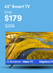 43 Inch Smart Tv only $179