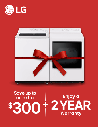 Save up to an extra $300 plus Enjoy a 2 year Warranty Shop Laundry Rebates