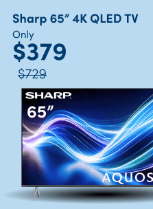 Sharp 65Inch 4k QLED TV Only $379