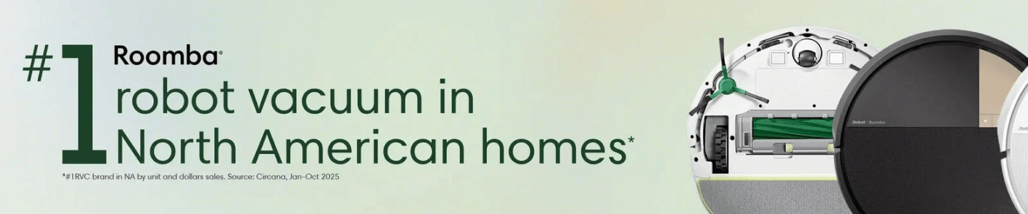 Roomba #1 robot vacuum in North American homes