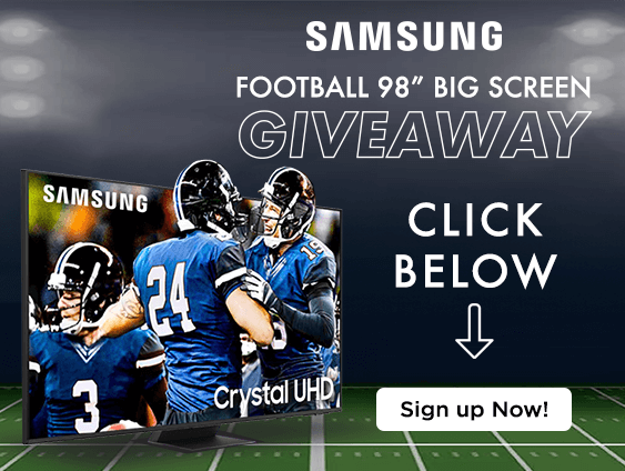 Electronic Express Samsung Football Big Screen Giveaway