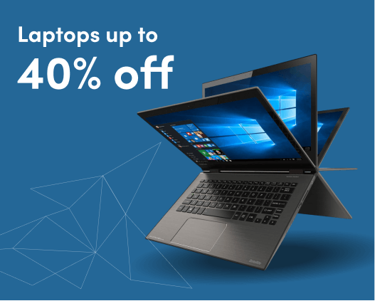 Laptops Up to 40% Off