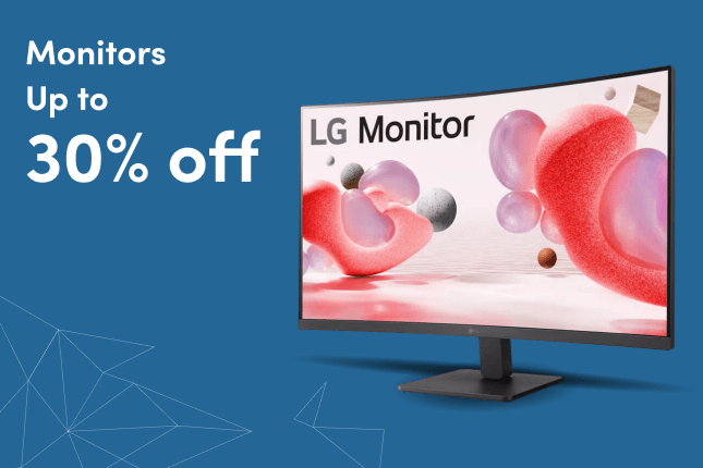 Monitors Up to 30% Off