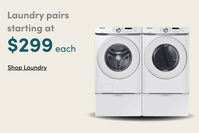 Laundry starting at $299 each