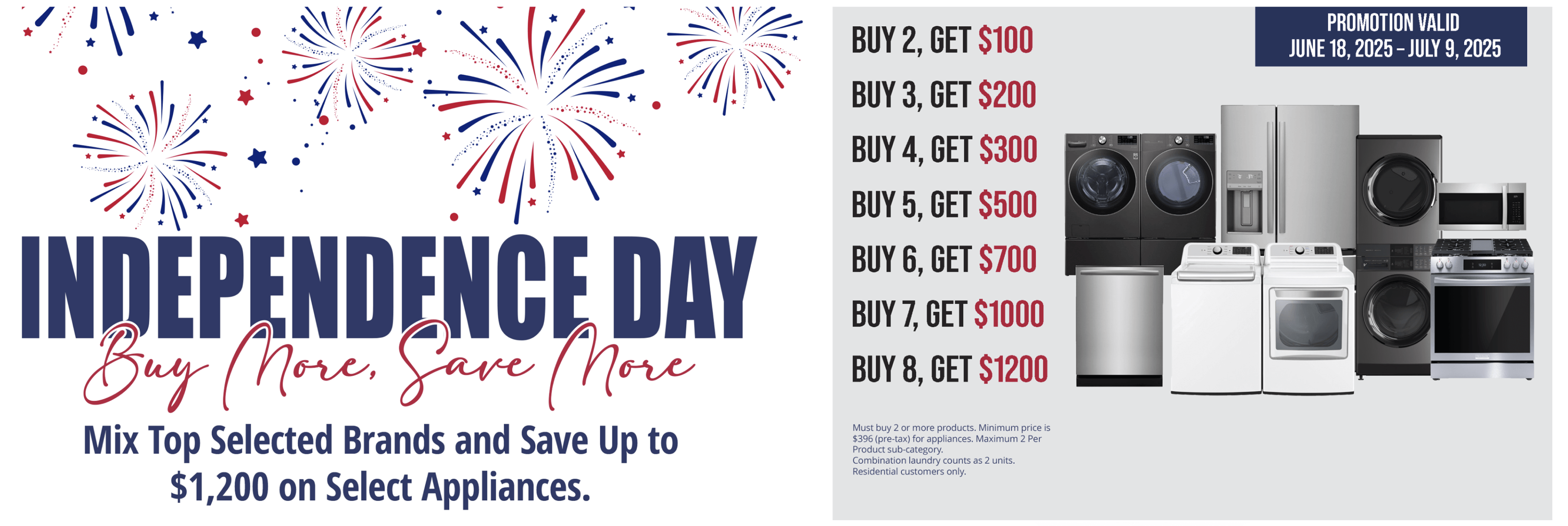 Electronic Express Independence Day 2025 Rebates Header Banner