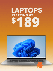 Laptops Starting at $189