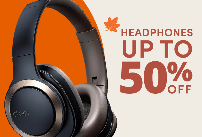 Headphones up to 50% off