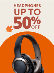 Headphones up to 50% off