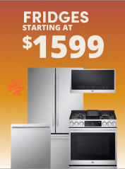 Fridges Starting At $1599