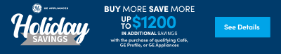 GE Appliances Holiday Savings BMSM up to 1200