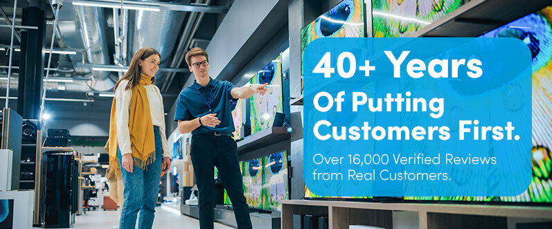 40+ Years of Putting Customers First.  Over 16,000 Verified Reviews from Real Customers.