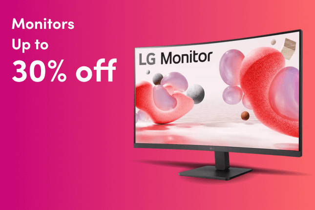 Monitors Up to 30% Off