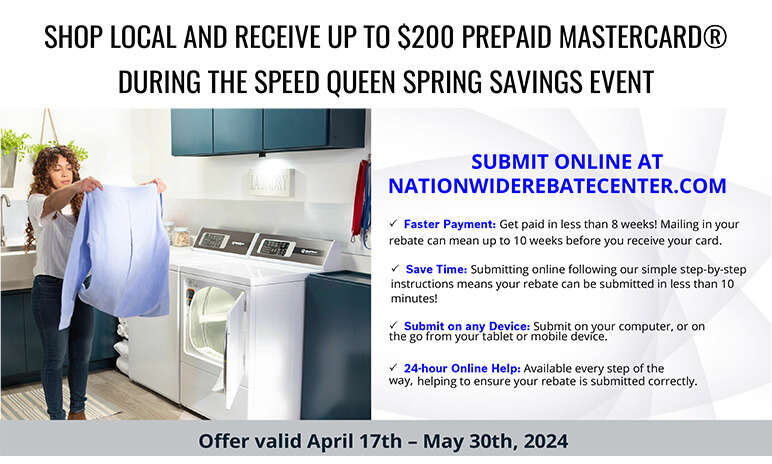 Speed Queen Spring Savings Event Rebates Image