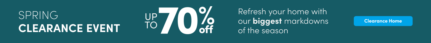 Spring Clearance event up to 70% off Clearance & Open Box