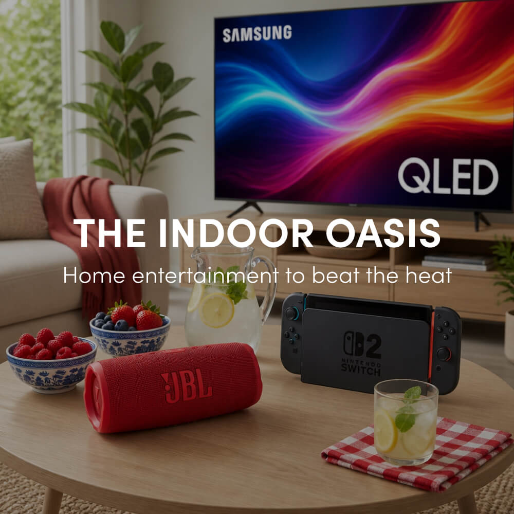 The Indoor Oasis Home entertainment to beat the heat