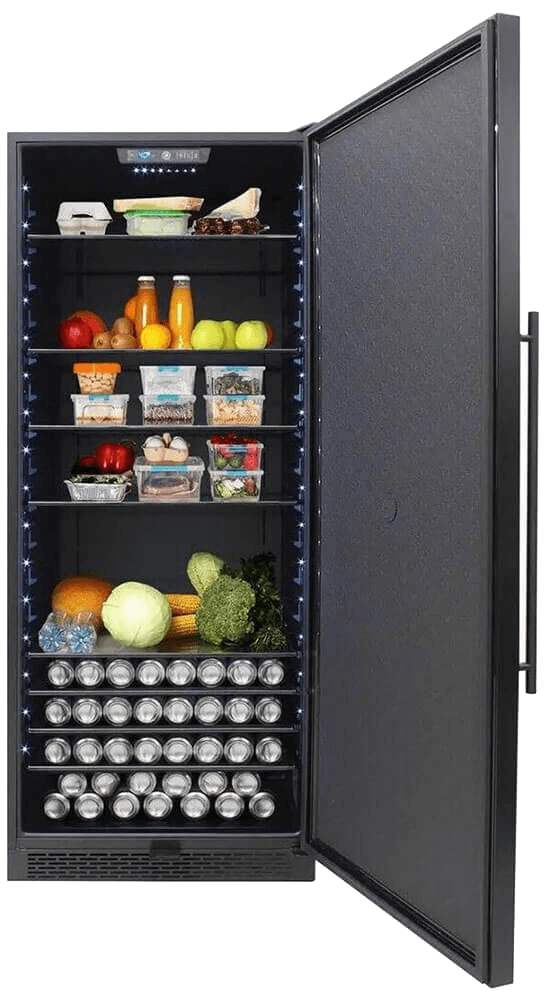 Brama black pantry fridge