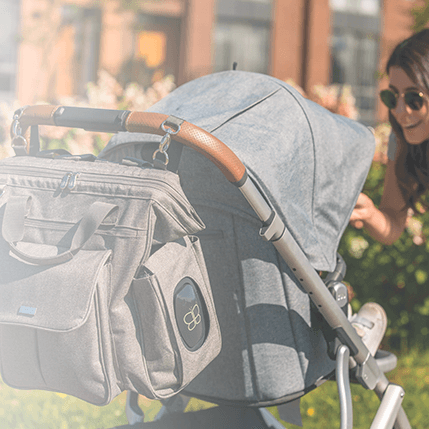 BBLUV mom with child in stroller