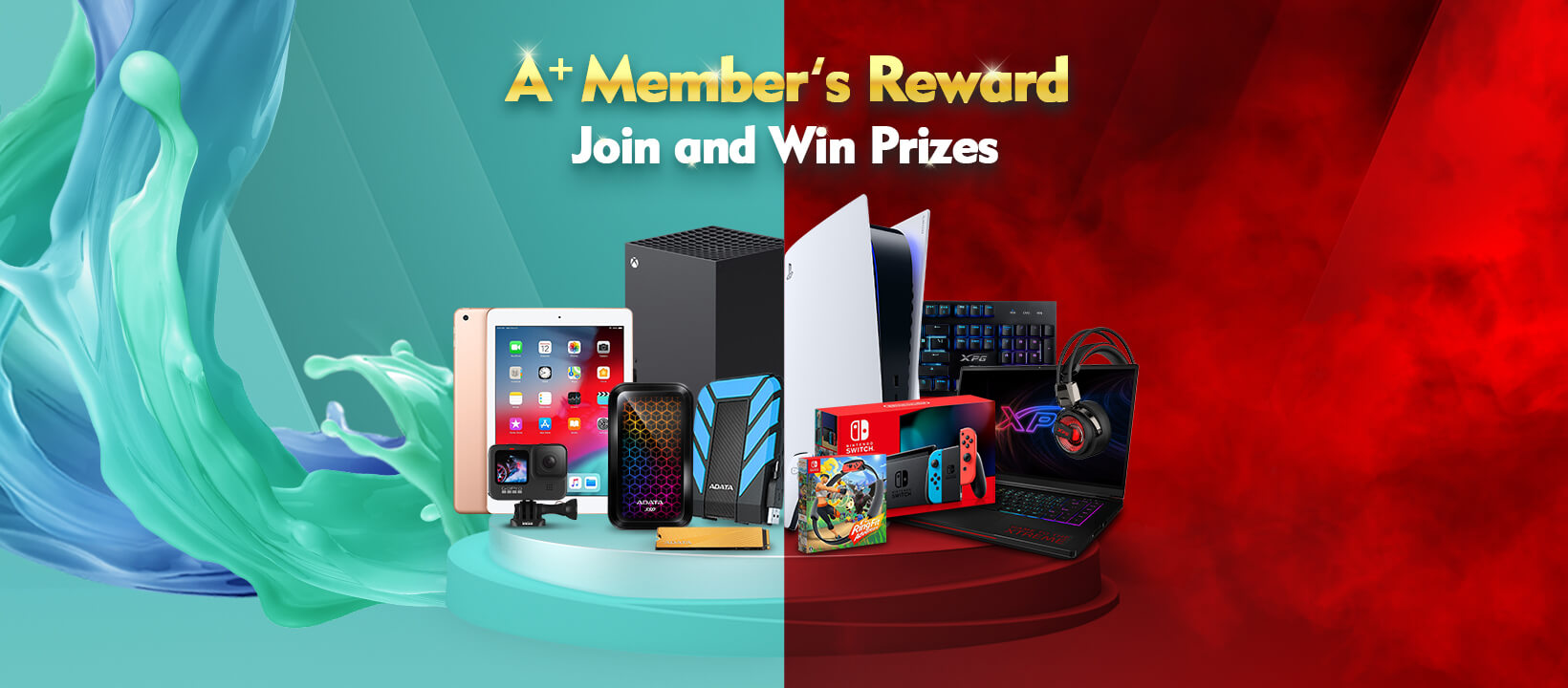 ADATA A+ Member's Reward Join and Win Prizes