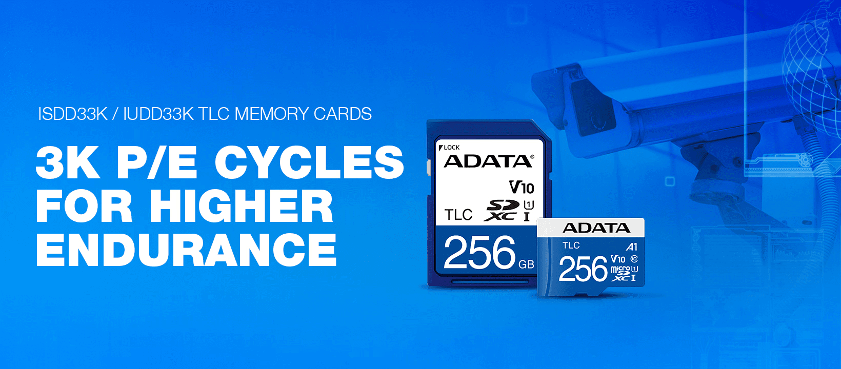 ADATA ISDD33K / IUDD33K TLC Memory Cards 3K P/E Cycles For Higher Endurance