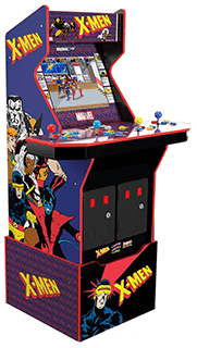 X-Men 4 Player Arcade Cabinet with Riser and Stool
