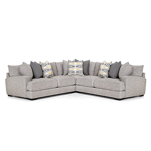 Franklin Corporation - Barton 3 Piece Sectional - Hannigan Fog