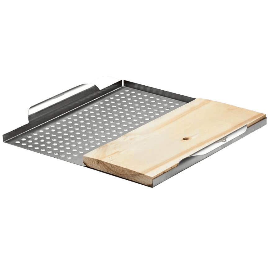 Stainless Multi-Functional Grill Topper + Cedar Plank