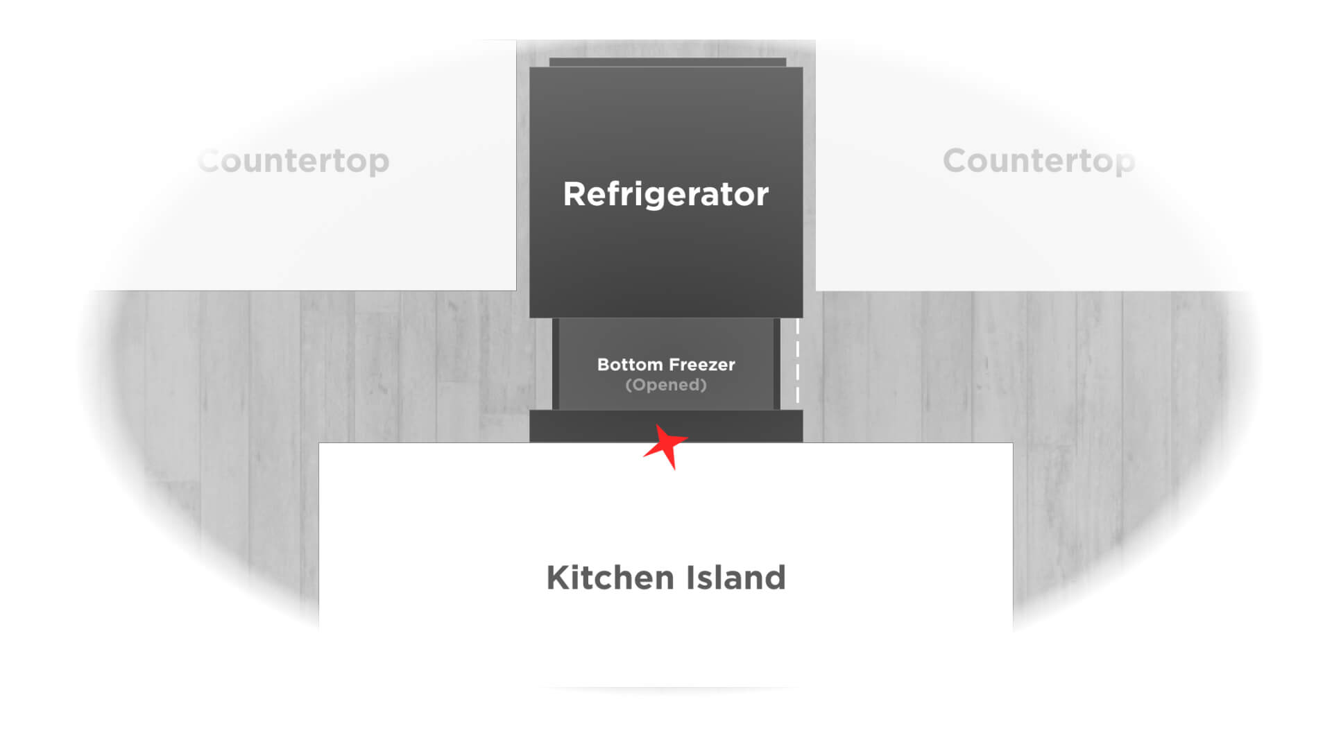 Refrigerator bttom freezer clearance