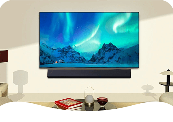 LG TV and soundbar