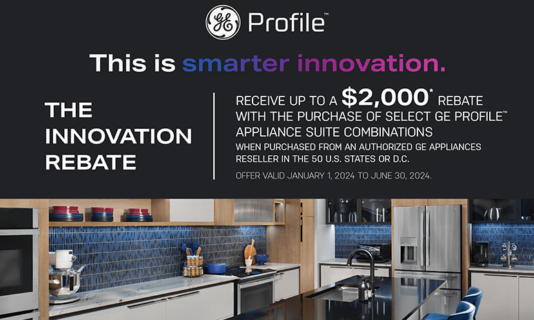 Rebates Image - GE Profile This is Smarter Innovation Rebate
