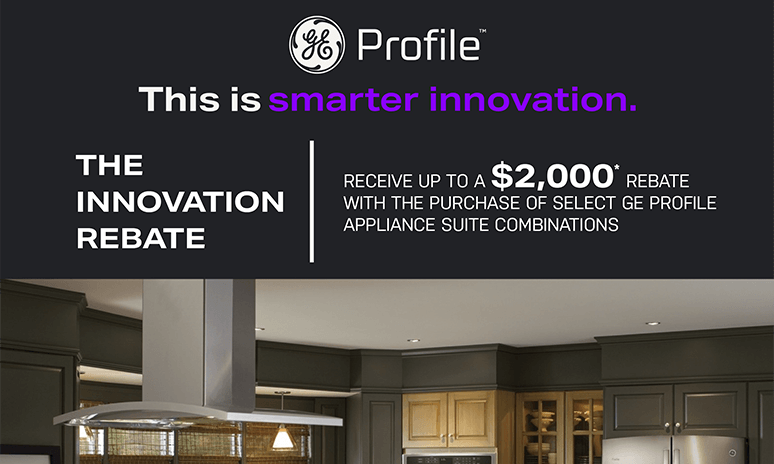 Rebates Image - GE Profile The Innovation Rebate