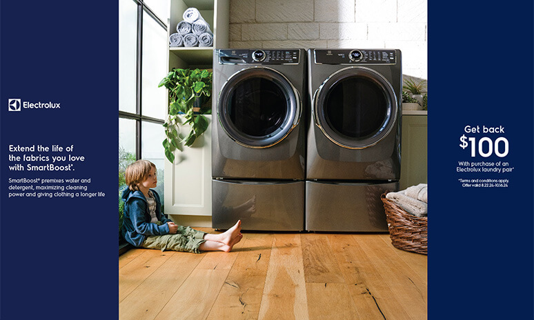 There's clean, and then there's Electrolux clean Rebates Image