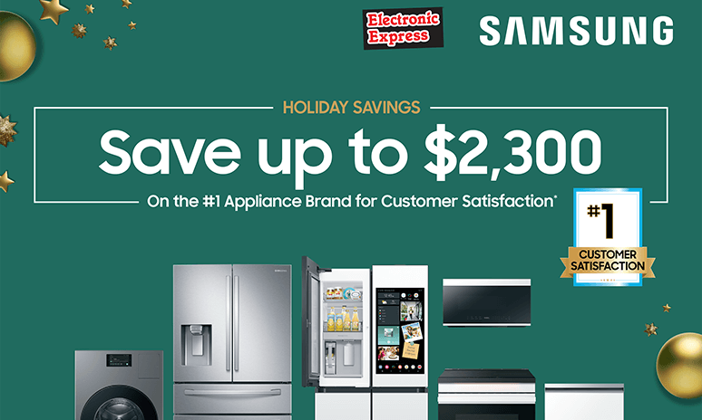 Samsung Holiday Savings Save up to $2,300 Rebate Rebates Image