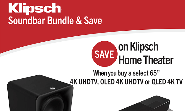 Klipsch Soundbar Bundle & Save Rebates Image