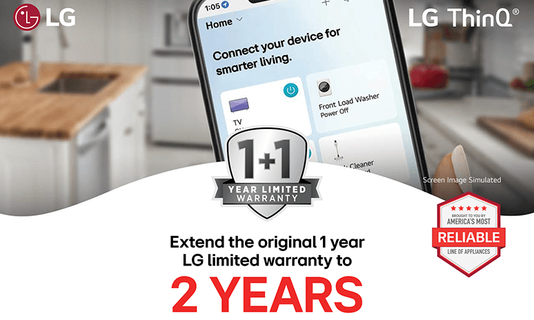 LG ThinQ Care Extended Limited Warranty Rebate Rebates Image