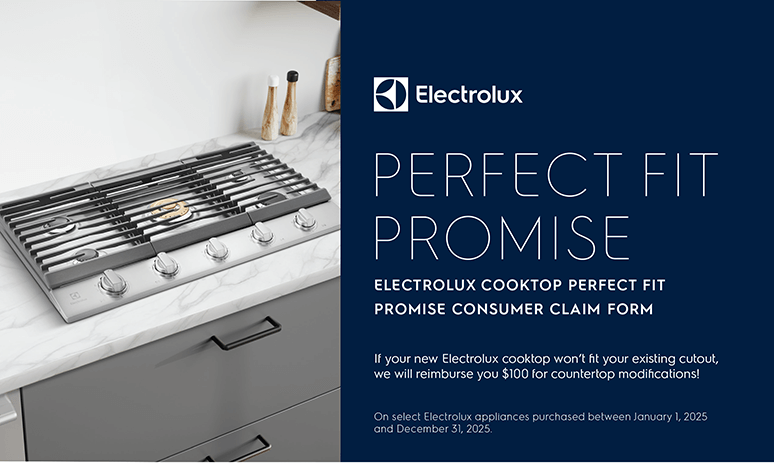 Rebates Image - Electrolux Perfect Fit Promise Cooktop Rebate